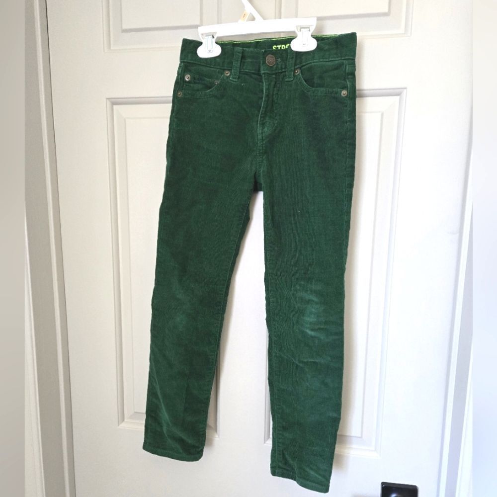 Crewcuts Green Corduroy Pants Size 7